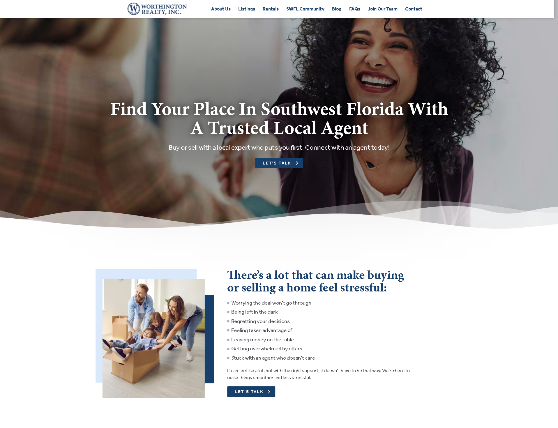 Worthington Realty Website