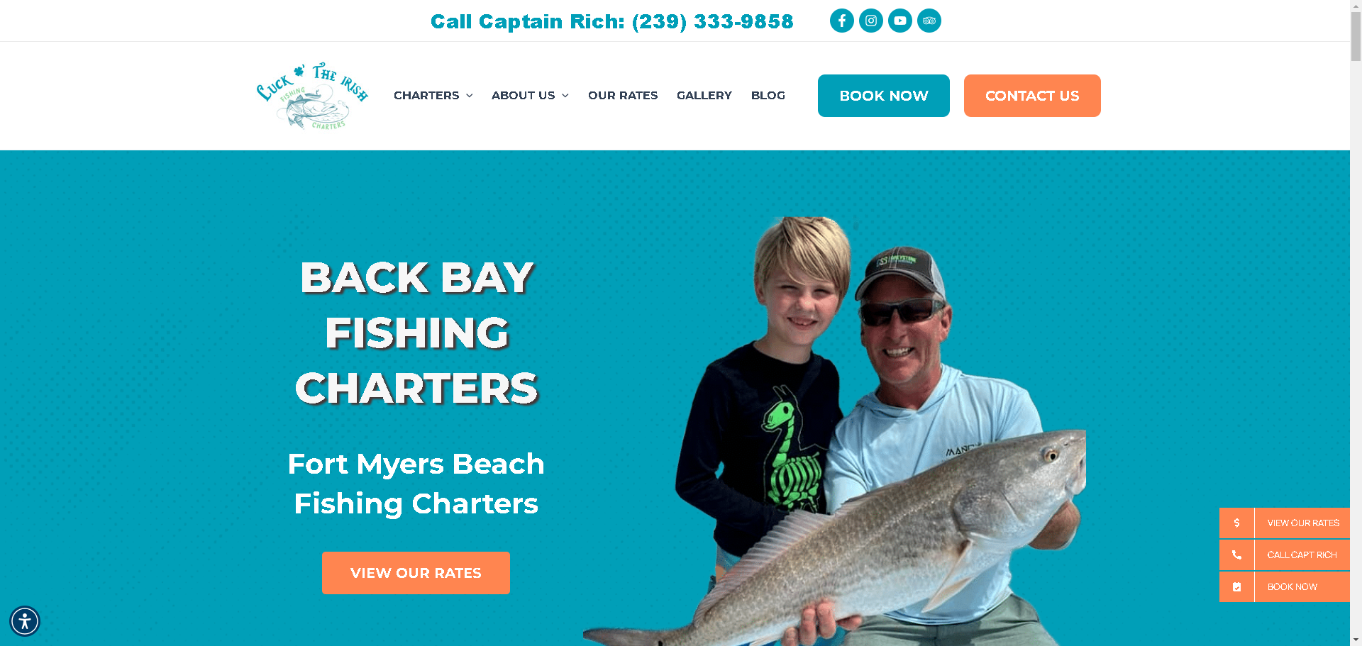 Luck o’ The Irish Fishing Charters Website