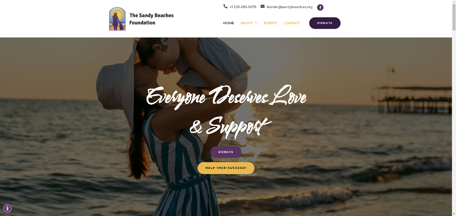 The Sandy Beaches Foundation Website